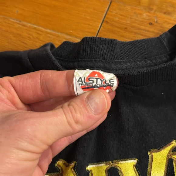 2015 LYNYRD SKYNYRD - WORLD TOUR CONCERT BLK T-SHIRT DEADSTOCK MED ALSTYLE - Picture 4 of 4